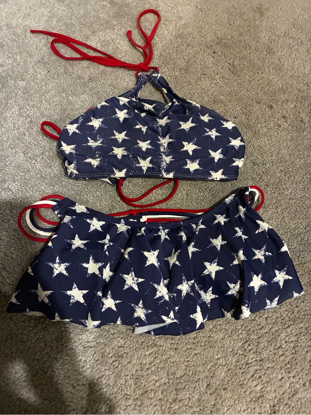 Xhilaration USA Flag Bikini Tops (2)